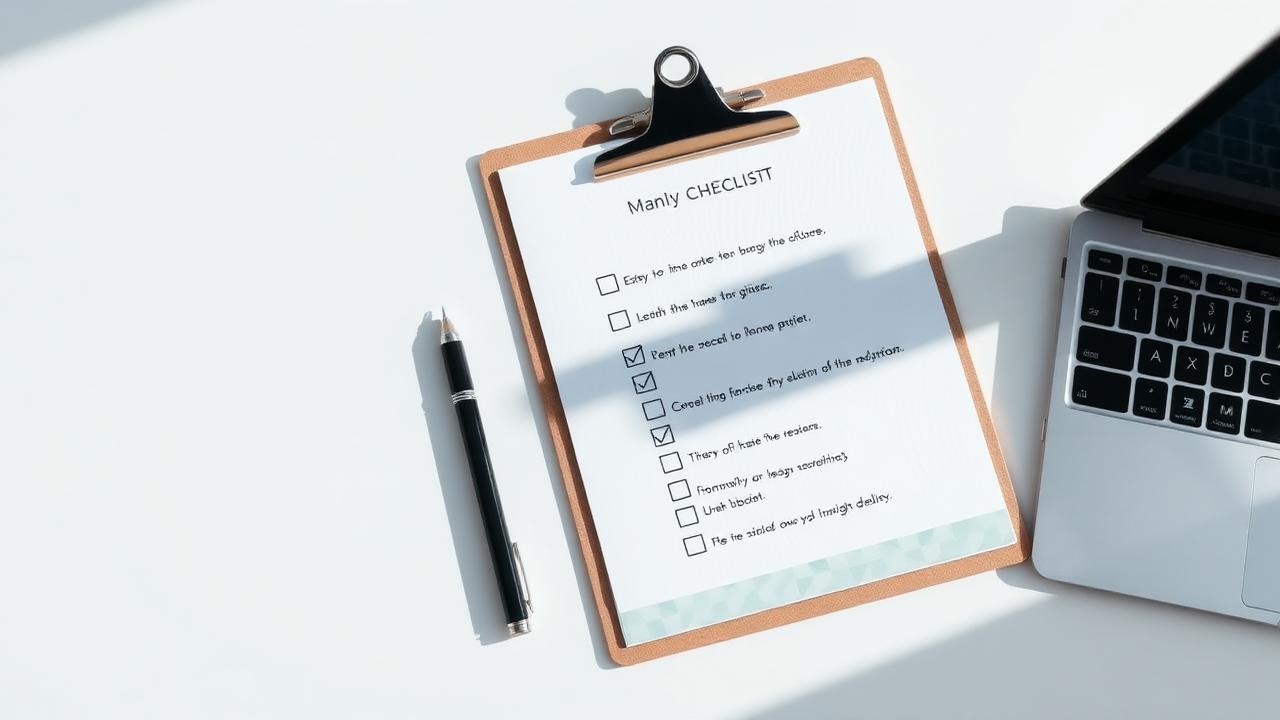 Skrivebord med noter og analyser til søgeoptimering